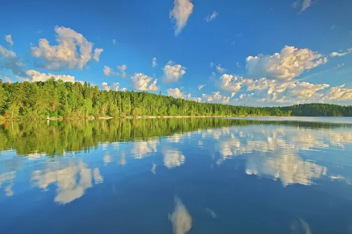 Framed Print : Cloud Reflection on Lac Seul Ear Falls, Ontario, Canada Framed Print : Cloud Reflection on Lac Seul Ear Falls, Ontario, Canada