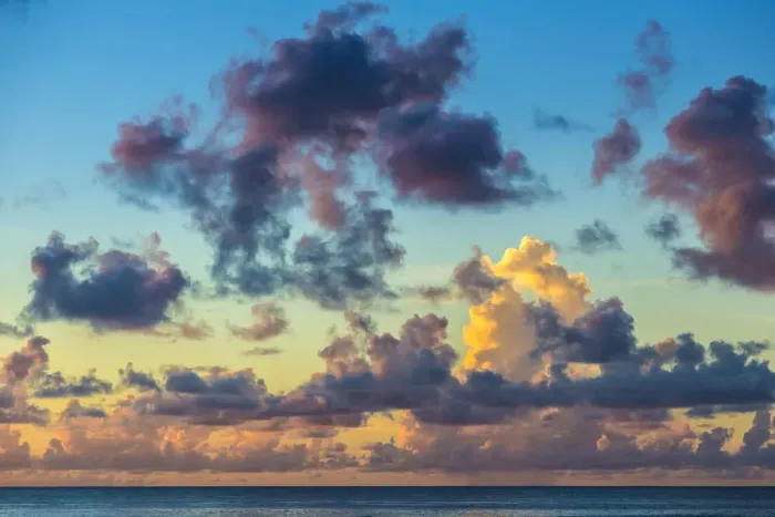 Framed Print : Clouds over the Indian Ocean, La Digue, Seychelles Framed Print : Clouds over the Indian Ocean, La Digue, Seychelles