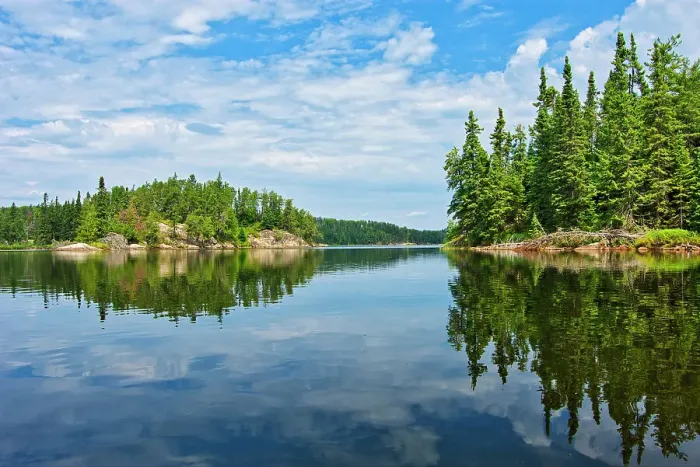 Framed Print : Clouds reflected in Blindfold Lake Kenora DIstrict, Ontario, Canada Framed Print : Clouds reflected in Blindfold Lake Kenora DIstrict, Ontario, Canada