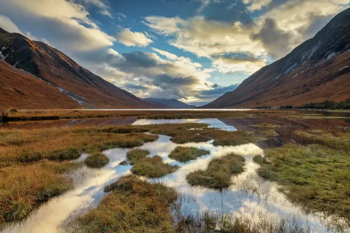 Framed Print : Clouds Reflecting in Loch Etive, Argyll and Bute, Scotland Framed Print : Clouds Reflecting in Loch Etive, Argyll and Bute, Scotland