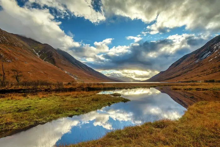 Framed Print : Clouds Reflecting in Loch Etive, Argyll and Bute, Scotland Framed Print : Clouds Reflecting in Loch Etive, Argyll and Bute, Scotland