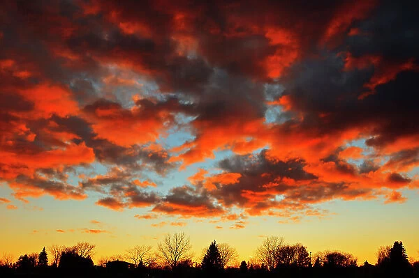 Clouds at sunset, Winnipeg, Manitoba, Canada