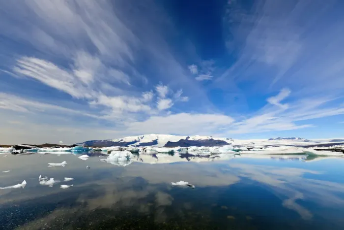 Framed Print : Cloudscape over Jokulsarlon Iceberg Lagoon, Iceland Framed Print : Cloudscape over Jokulsarlon Iceberg Lagoon, Iceland