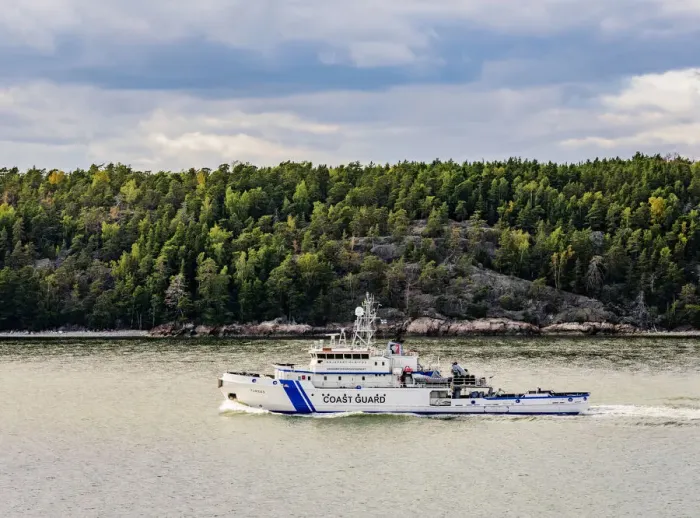 Framed Print : Coast Guard Ship near Turku, Finland Framed Print : Coast Guard Ship near Turku, Finland