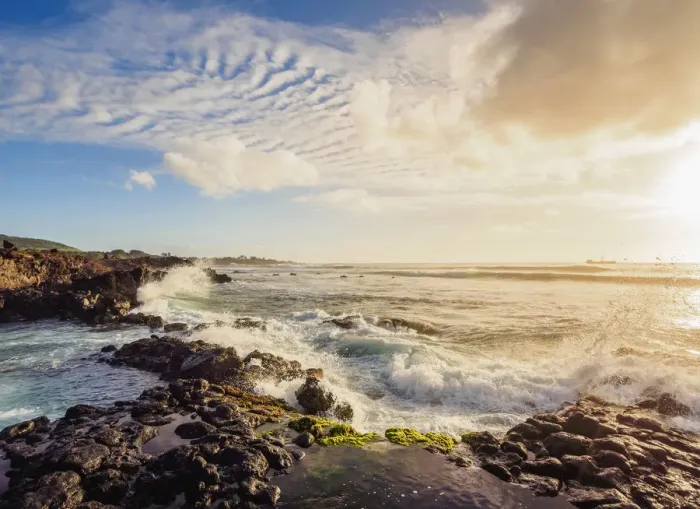 Framed Print : Coast in Hanga Roa, Easter Island, Chile Framed Print : Coast in Hanga Roa, Easter Island, Chile