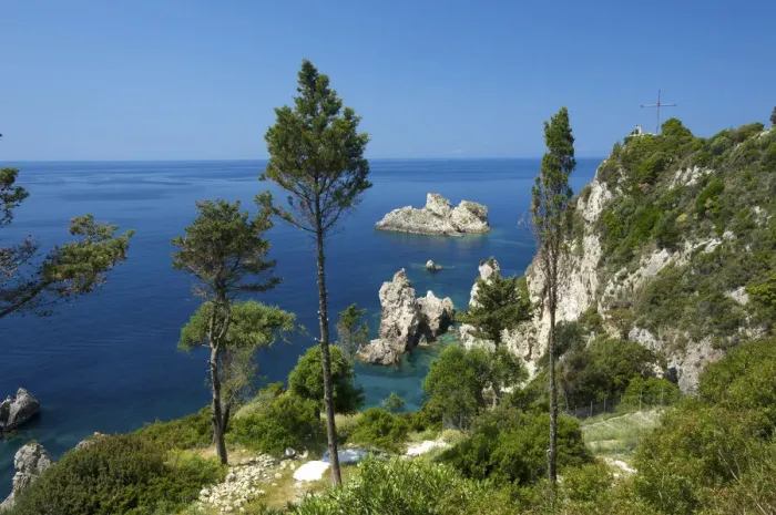 Framed Print : Coast of Paleokastritsa, Corfu, Ionian Islands, Greece Framed Print : Coast of Paleokastritsa, Corfu, Ionian Islands, Greece