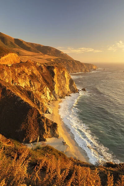 Coastal Landscape near Bixby Creek Bridge, Monterey, Big Sur, California, USA