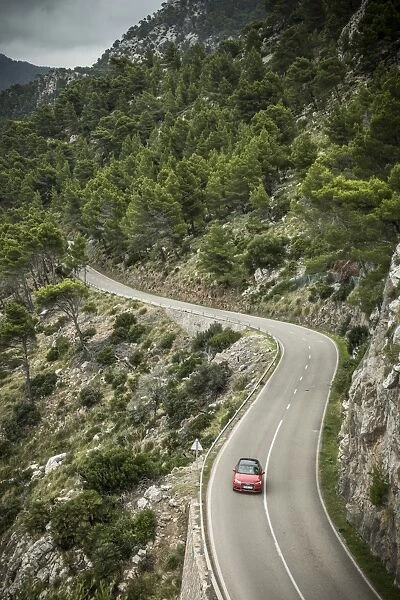 Coastal road, Serra de Tramuntana, Mallorca (Majorca), Balearic Islands, Spain