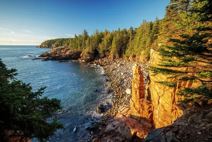 Framed Print : Coastal scene on Mount Desert Island, Ocean Path, Acadia National Park, Bar Harbor, Maine, United States Framed Print : Coastal scene on Mount Desert Island, Ocean Path, Acadia National Park, Bar Harbor, Maine, United States