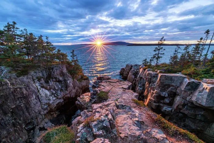 Framed Print : Coastal scene on Mount Desert Island, Ocean Path, Acadia National Park, Bar Harbor, Maine, USA Framed Print : Coastal scene on Mount Desert Island, Ocean Path, Acadia National Park, Bar Harbor, Maine, USA