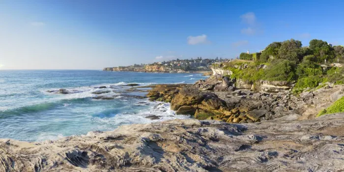 Framed Print : Coastline of Bondi to Bronte walk, Sydney, New South Wales, Australia Framed Print : Coastline of Bondi to Bronte walk, Sydney, New South Wales, Australia