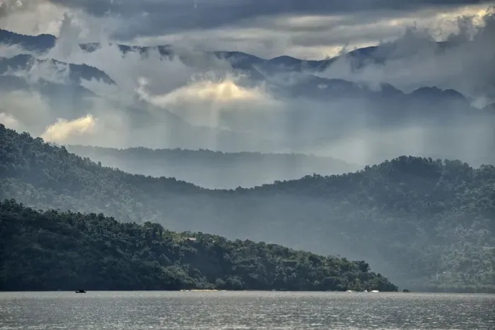 Framed Print : The coastline and mountains at Paraty, Rio de Janeiro Province, Brazil, South America Framed Print : The coastline and mountains at Paraty, Rio de Janeiro Province, Brazil, South America