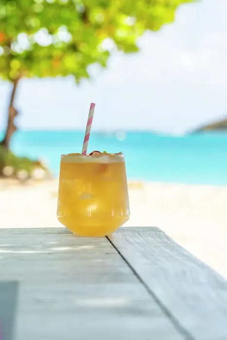 Framed Print : Cocktail, Canouan Island, Grenadine Islands, Saint Vincent and the Grenadines, Caribbean