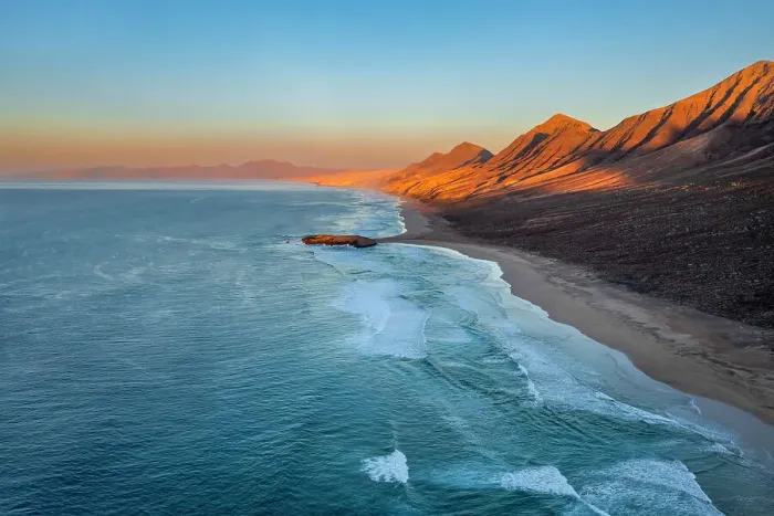 Framed Print : Cofete Beach, Jandia Peninsula, Fuerteventura, Canary Islands, Spain