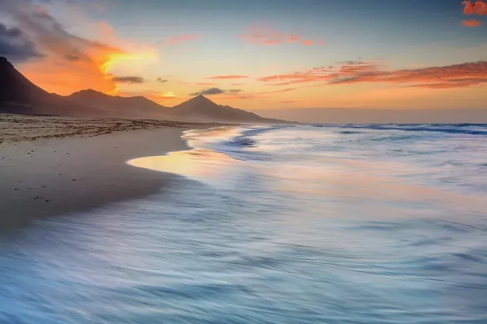 Framed Print : Cofete beach and mountain Pico de la Zarza, Jandia Peninsula, Fuerteventura, Canary Islands, Spain Framed Print : Cofete beach and mountain Pico de la Zarza, Jandia Peninsula, Fuerteventura, Canary Islands, Spain