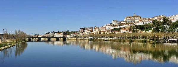 Coimbra and the river Mondego. Portugal