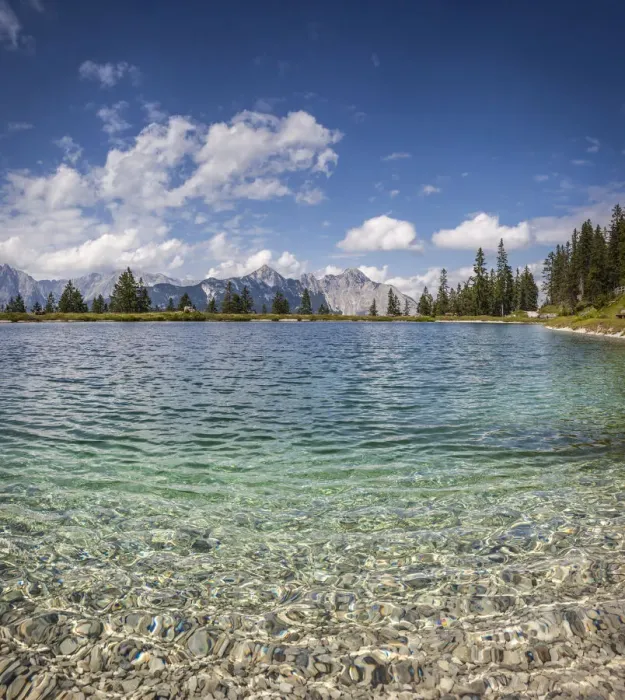Framed Print : Cold water lake above Seefeld in Tirol, Tyrol, Austria Framed Print : Cold water lake above Seefeld in Tirol, Tyrol, Austria