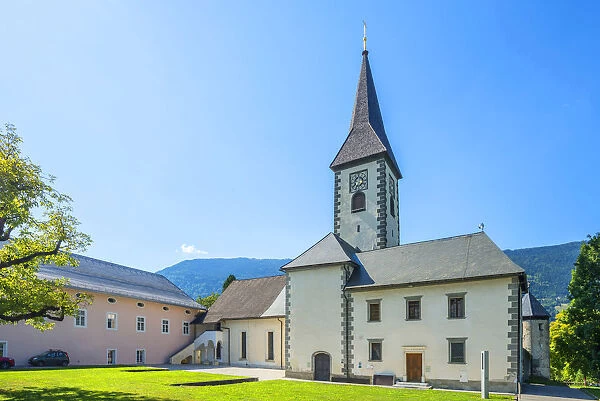 Collegiate church at the Benedictine abbey at Ossiach, Carinthia, Austria