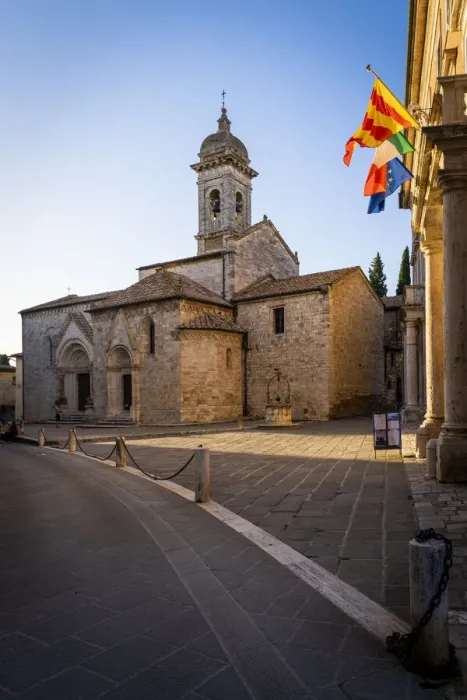 Framed Print : The Collegiate church of St. Quiricus and Julietta, San Quirico d Orcia, Siena Framed Print : The Collegiate church of St. Quiricus and Julietta, San Quirico d Orcia, Siena
