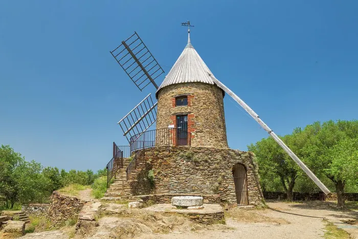 Framed Print : Collioure Windmill, Collioure, Pyrenees Orientales, Occitanie Region, France Framed Print : Collioure Windmill, Collioure, Pyrenees Orientales, Occitanie Region, France