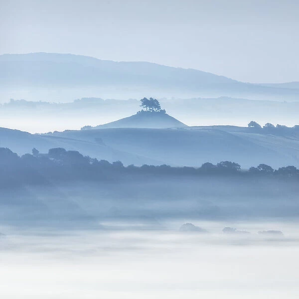Colmers Hill across the Marshwood Vale, Dorset, England, UK