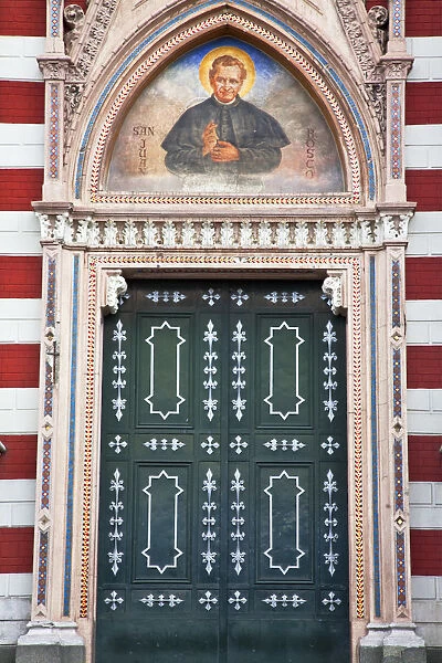 Colombia, Bogota, La Candelaria, Gates of Iglesia de Nuestra Senora del Carmen