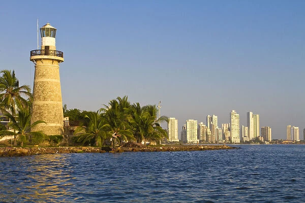 Colombia, Bolivar, Cartagena De Indias, Lighthouse at Castillogrande