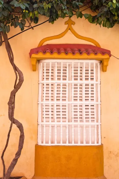 Framed Print : Colombia, Bolivar, Cartagena De Indias, Colonial window Framed Print : Colombia, Bolivar, Cartagena De Indias, Colonial window