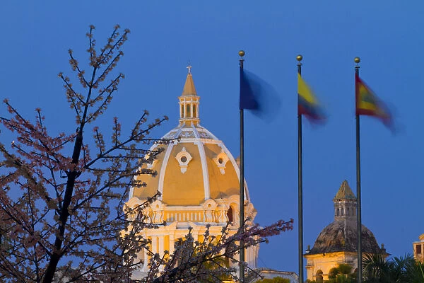 Colombia, Bolivar, Cartagena De Indias, Dome of San Pedro Claver Church