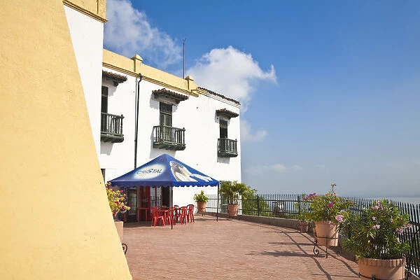 Colombia, Bolivar, Cartagena De Indias, Old walled city, Cafe