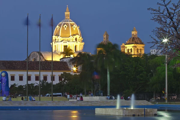 Colombia, Bolivar, Cartagena De Indias, Naval museum and Dome of San Pedro Claver