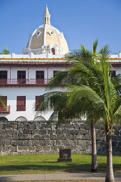 Colombia, Bolivar, Cartagena De Indias, Old walled town, City walls, The Naval museum