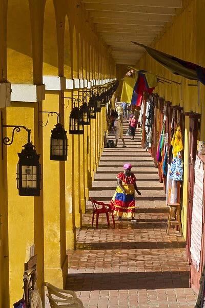 Colombia, Bolivar, Cartagena De Indias, Las Bovedas - dungeons built in the city walls