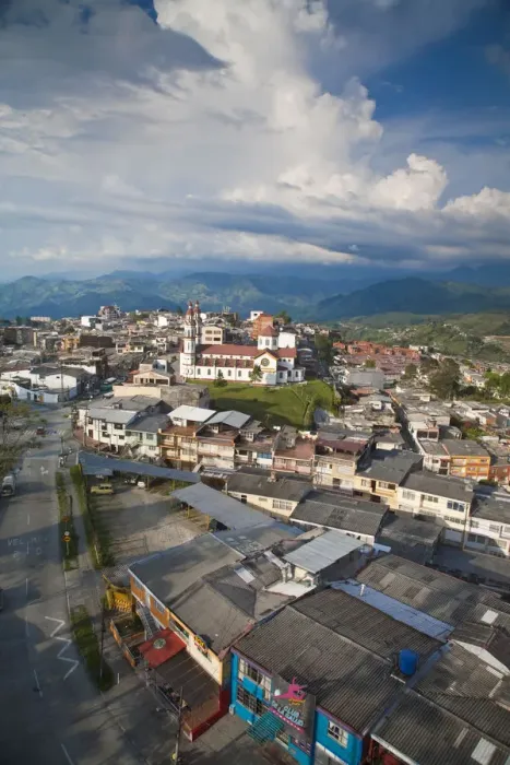 Framed Print : Colombia, Caldes, Manizales, Chipre, Chipre looking towards Nuestra Senora del Rosary Framed Print : Colombia, Caldes, Manizales, Chipre, Chipre looking towards Nuestra Senora del Rosary