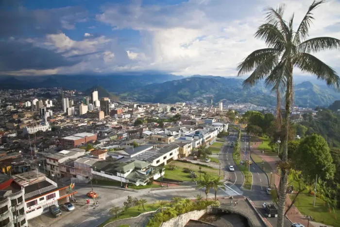 Framed Print : Colombia, Caldes, Manizales, Chipre, Manizales city center from Chipre Framed Print : Colombia, Caldes, Manizales, Chipre, Manizales city center from Chipre