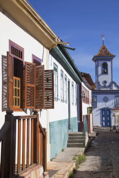 Framed Print : Colonial architecture and Church of Amparo, Diamantina (UNESCO World Heritage Site) Framed Print : Colonial architecture and Church of Amparo, Diamantina (UNESCO World Heritage Site)