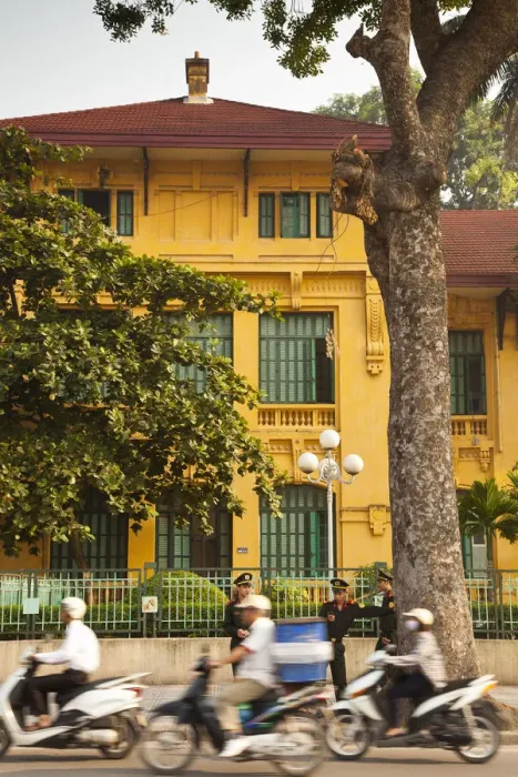 Framed Print : Colonial buildings near the Presidential Palace, Ba Dinh district, Hanoi, Vietnam Framed Print : Colonial buildings near the Presidential Palace, Ba Dinh district, Hanoi, Vietnam