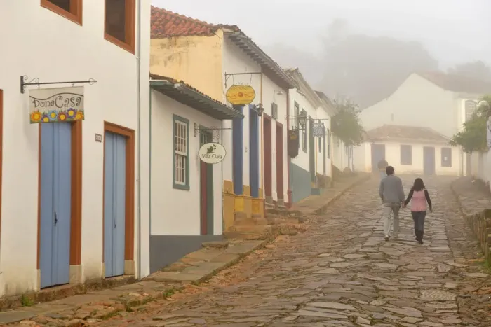 Framed Print : Colonial town of Tiradentes, Minas Gerais, Brazil, South America