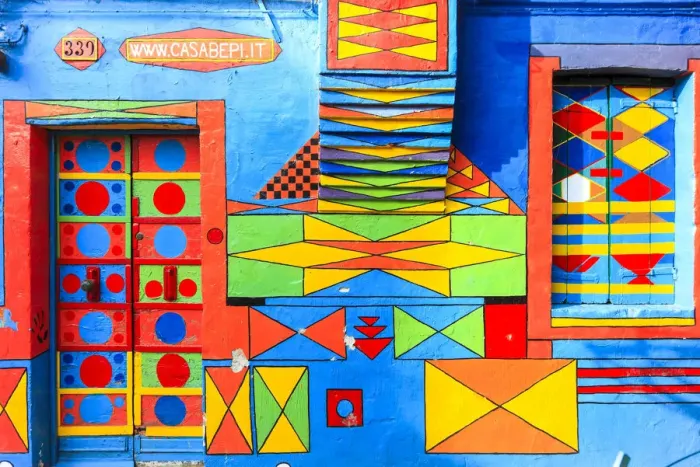 Framed Print : Colored House Casa Deo Bepi Sua on the Island of Burano, Venice, Italy