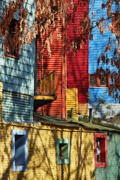 Framed Print : A colorful detail of the conventillos of the Caminito de la Boca Framed Print : A colorful detail of the conventillos of the Caminito de la Boca