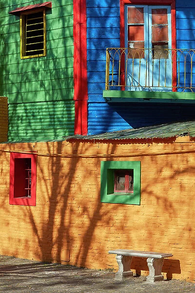 The colorful 'conventillos' houses of the 'Caminito', La Boca, Buenos Aires, Argentina