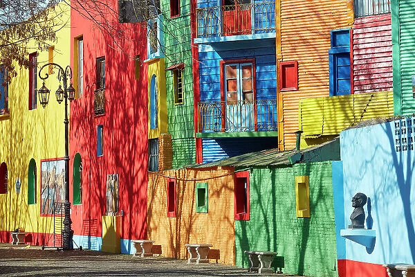 The colorful 'conventillos' houses of the 'Caminito', La Boca, Buenos Aires, Argentina