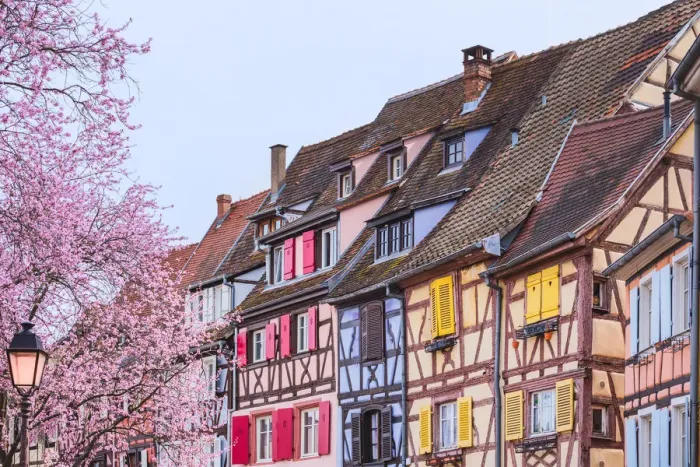 Framed Print : Colorful half timbered houses, Colmar, France Framed Print : Colorful half timbered houses, Colmar, France