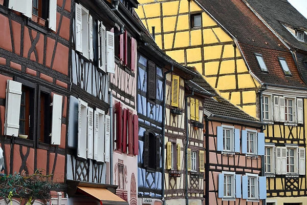Colorful half timbered houses, Colmar, France