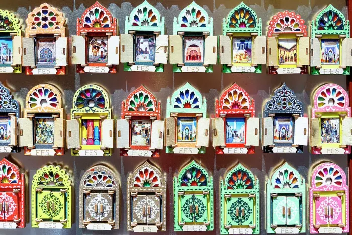 Framed Print : Colorful handicraft souvenirs, Fez, Morocco Framed Print : Colorful handicraft souvenirs, Fez, Morocco