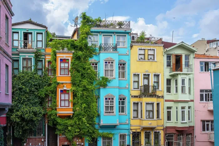 Framed Print : Colorful houses in Balat, Fatih District, Istanbul Province, Turkey Framed Print : Colorful houses in Balat, Fatih District, Istanbul Province, Turkey