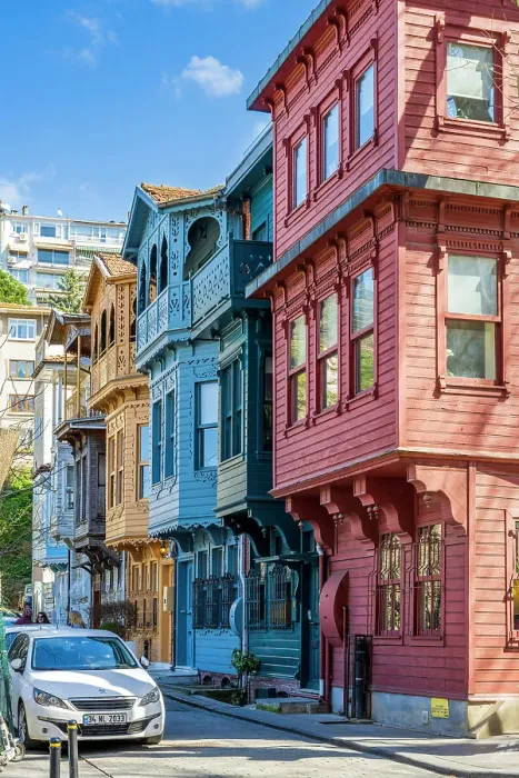 Framed Print : Colorful houses in Kuzguncuk neighborhood, Uskudar, Istanbul, Turkey Framed Print : Colorful houses in Kuzguncuk neighborhood, Uskudar, Istanbul, Turkey