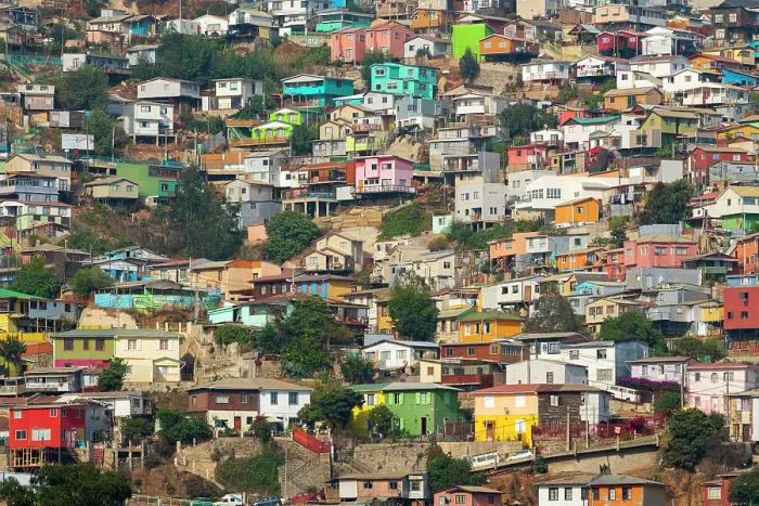 Framed Print : Colorful houses, Valparaiso, Valparaiso Province, Valparaiso Region, Chile Framed Print : Colorful houses, Valparaiso, Valparaiso Province, Valparaiso Region, Chile