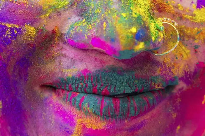 Framed Print : Colorful lips, Dhaka, Bangladesh