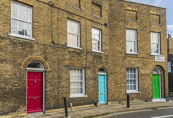 Colourful 19th Century Georgian architecture, Waterloo, London, England